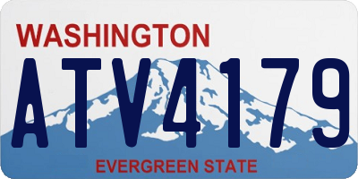 WA license plate ATV4179