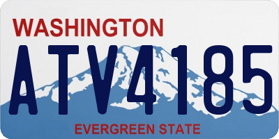 WA license plate ATV4185