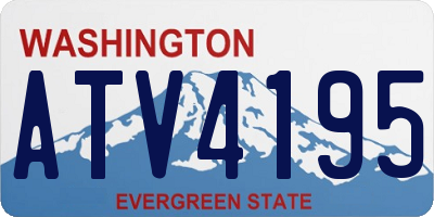 WA license plate ATV4195