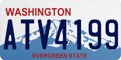 WA license plate ATV4199