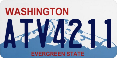 WA license plate ATV4211
