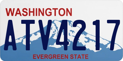 WA license plate ATV4217