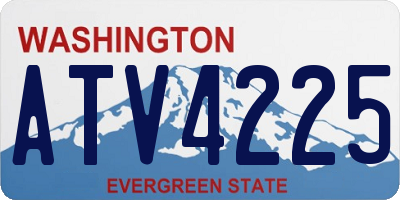 WA license plate ATV4225