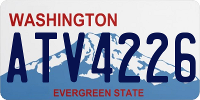 WA license plate ATV4226