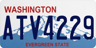WA license plate ATV4229