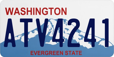 WA license plate ATV4241