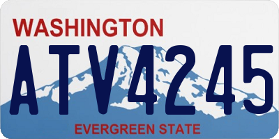 WA license plate ATV4245