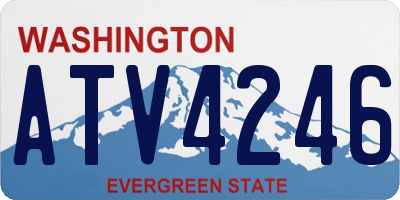 WA license plate ATV4246