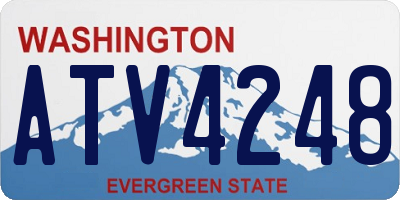WA license plate ATV4248