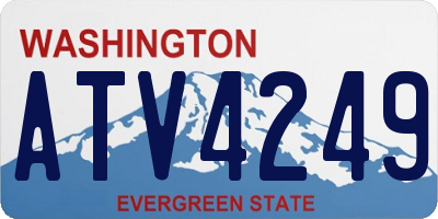 WA license plate ATV4249