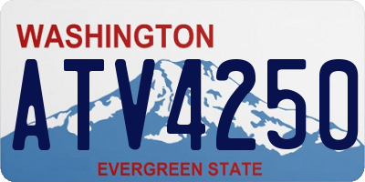 WA license plate ATV4250