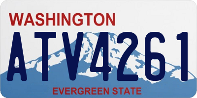 WA license plate ATV4261