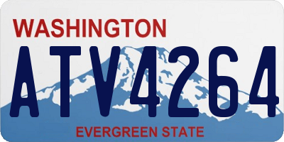 WA license plate ATV4264