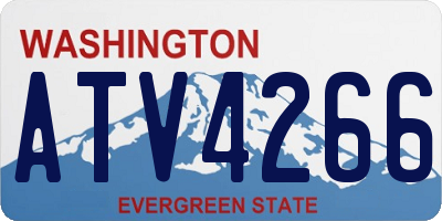 WA license plate ATV4266