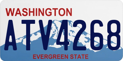 WA license plate ATV4268