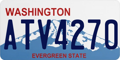 WA license plate ATV4270