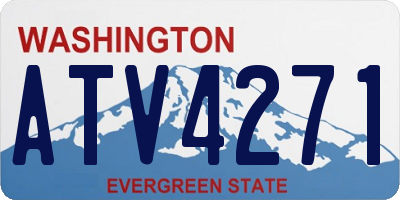 WA license plate ATV4271
