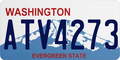 WA license plate ATV4273