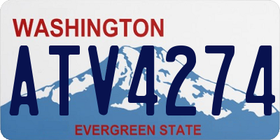 WA license plate ATV4274