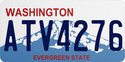 WA license plate ATV4276