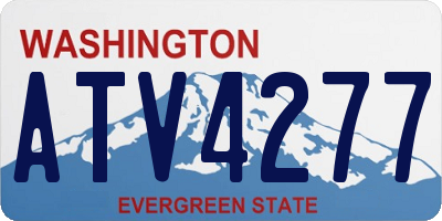 WA license plate ATV4277