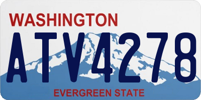 WA license plate ATV4278