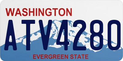 WA license plate ATV4280