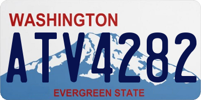 WA license plate ATV4282