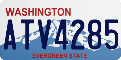WA license plate ATV4285