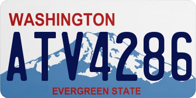 WA license plate ATV4286