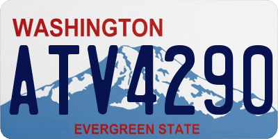 WA license plate ATV4290