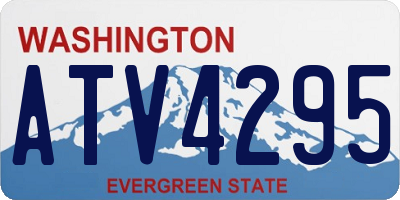 WA license plate ATV4295