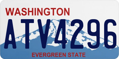 WA license plate ATV4296