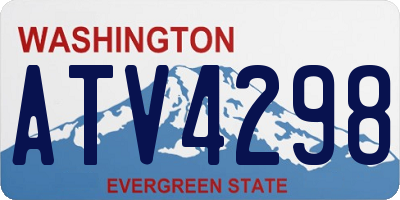 WA license plate ATV4298