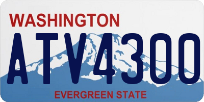 WA license plate ATV4300