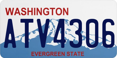 WA license plate ATV4306