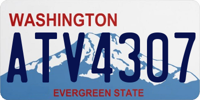 WA license plate ATV4307
