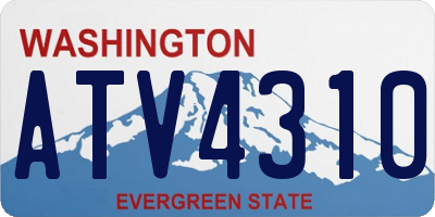 WA license plate ATV4310