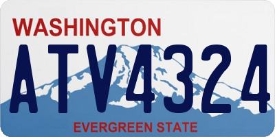 WA license plate ATV4324
