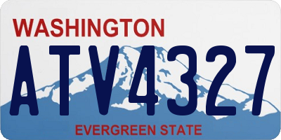 WA license plate ATV4327