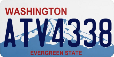 WA license plate ATV4338