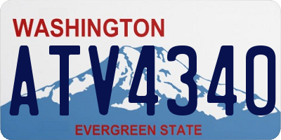 WA license plate ATV4340