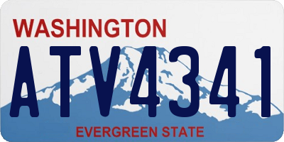 WA license plate ATV4341