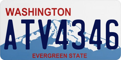 WA license plate ATV4346