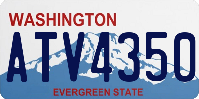 WA license plate ATV4350