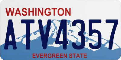 WA license plate ATV4357