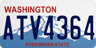 WA license plate ATV4364