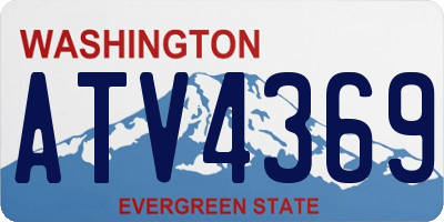 WA license plate ATV4369