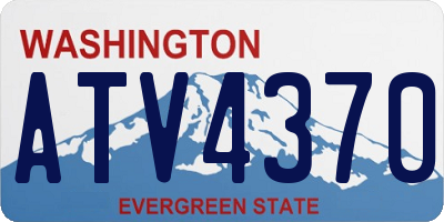 WA license plate ATV4370