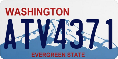 WA license plate ATV4371